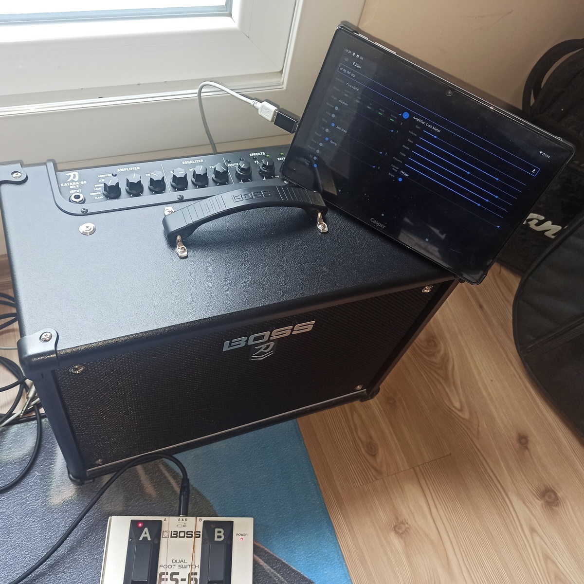 Pedalboard by hakanbaysal featuring Boss Katana 50 MKII and Boss FS-6 Dual Foot Switch
