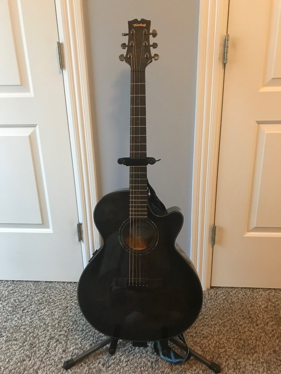 Music Gear Setup by vortex3 featuring Mitchell Mx430qab Exotic Series Acoustic-Electric Quilted Ash Burl Natural