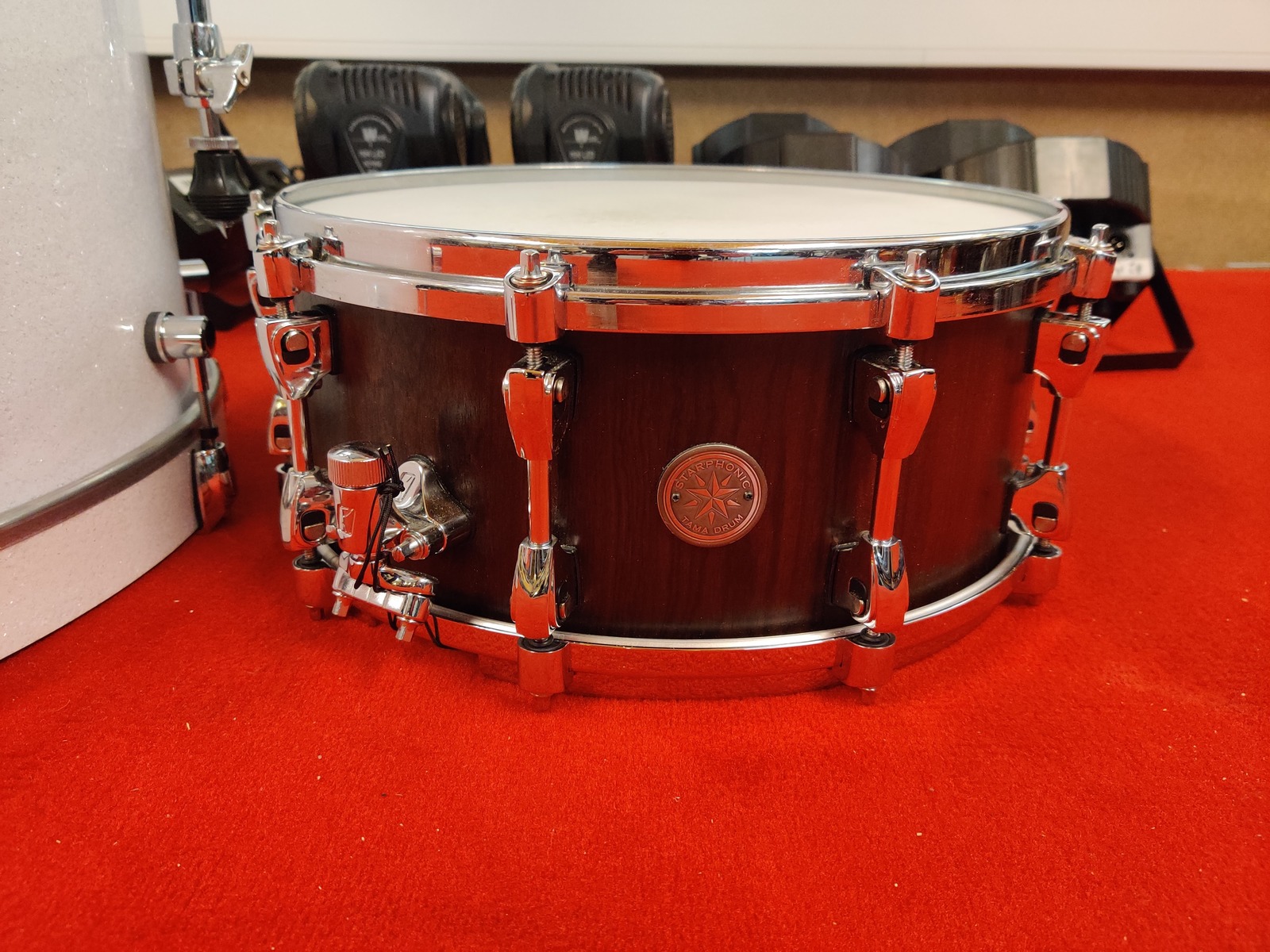 Drum Kit by leonharden featuring Tama Starphonic Series Snare Drum - 6 x 14 inch - Bubinga