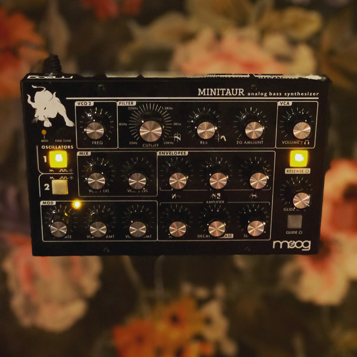 Electronic Synth Setup by rothhandlestudios featuring Moog Minitaur
