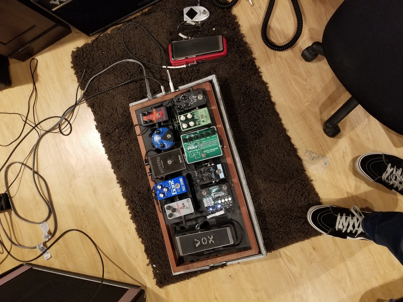 Metal Pedalboard by mike_ramone featuring EarthQuaker Devices Park Fuzz Sound, EarthQuaker Devices Westwood, and Electro-Harmonix Ram’s Head Big Muff Pi Reissue and 10 more pieces of gear