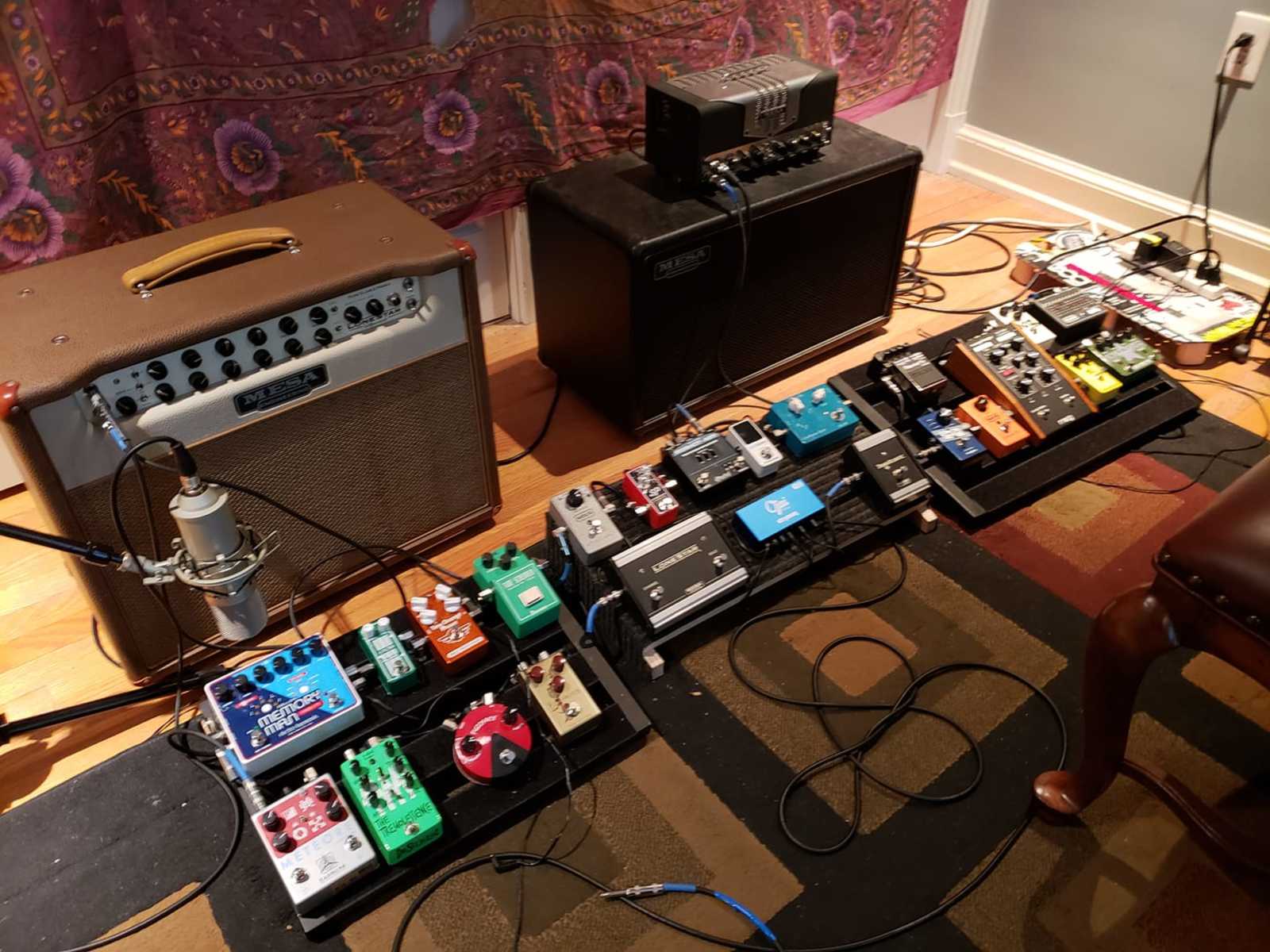 Metal Pedalboard by hunterkeegan featuring Mesa/Boogie Transatlantic TA-15 Head, Mesa/Boogie Lone Star Special Amp, and Electro-Harmonix Deluxe Memory Man 1100-TT and 15 more pieces of gear
