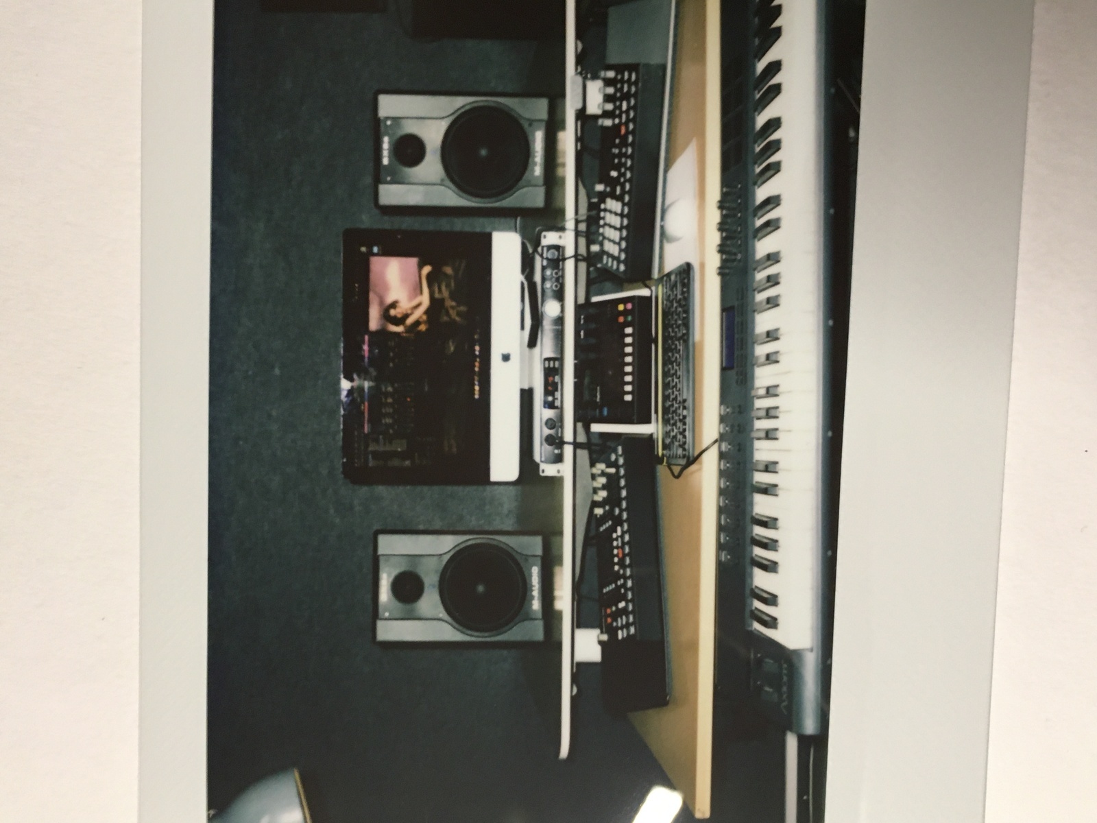 Electronic Studio Setup by eiae featuring M-Audio BX8 Studio Monitors, Elektron Octatrack DPS-1, and Elektron Digitone and 5 more pieces of gear