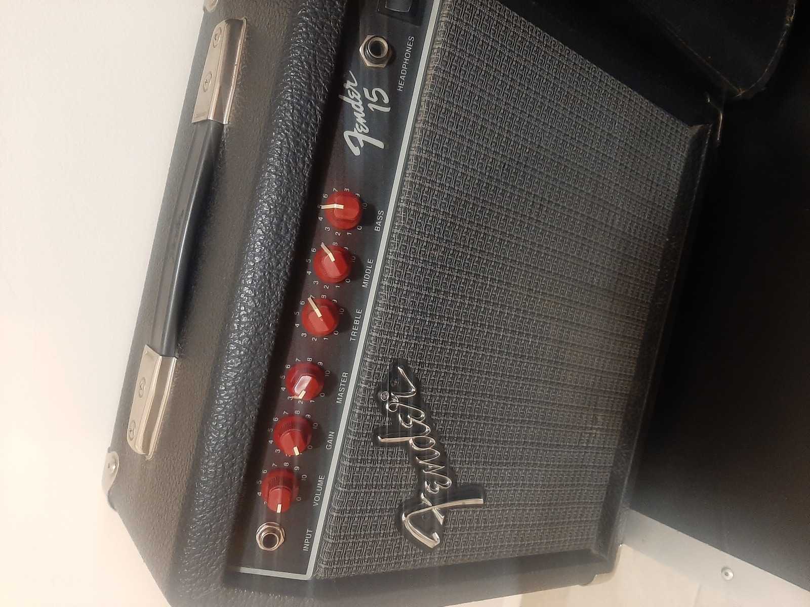 Amp Rig by intersonico featuring Fender 15 Red Knob 15-Watt Electric Guitar Amplifier
