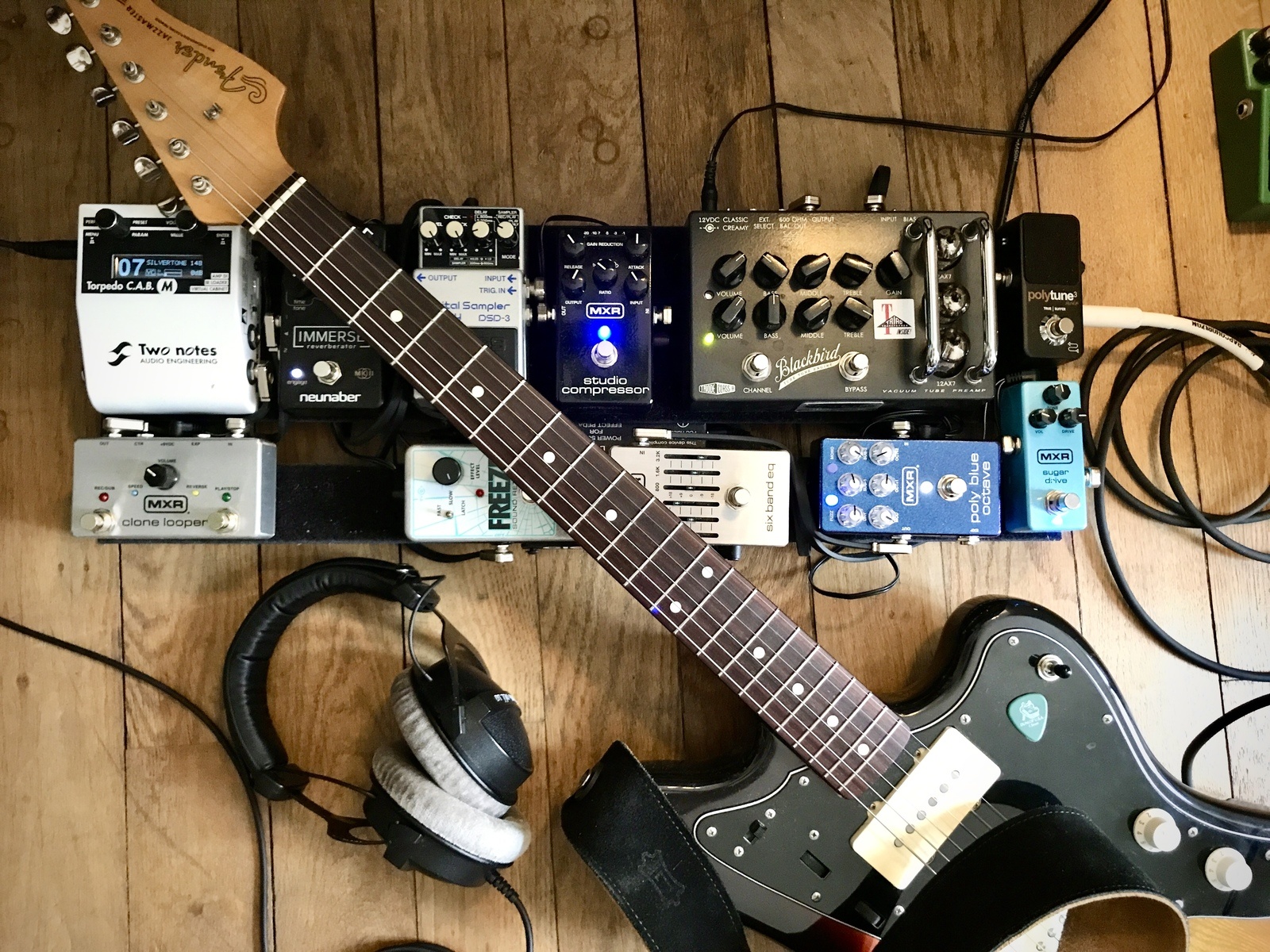 Pedalboard by oznikovsky featuring MXR M294 Sugar Drive, MXR M306 Poly Blue Octave, and TC Electronic PolyTune 3 Noir and 11 more pieces of gear
