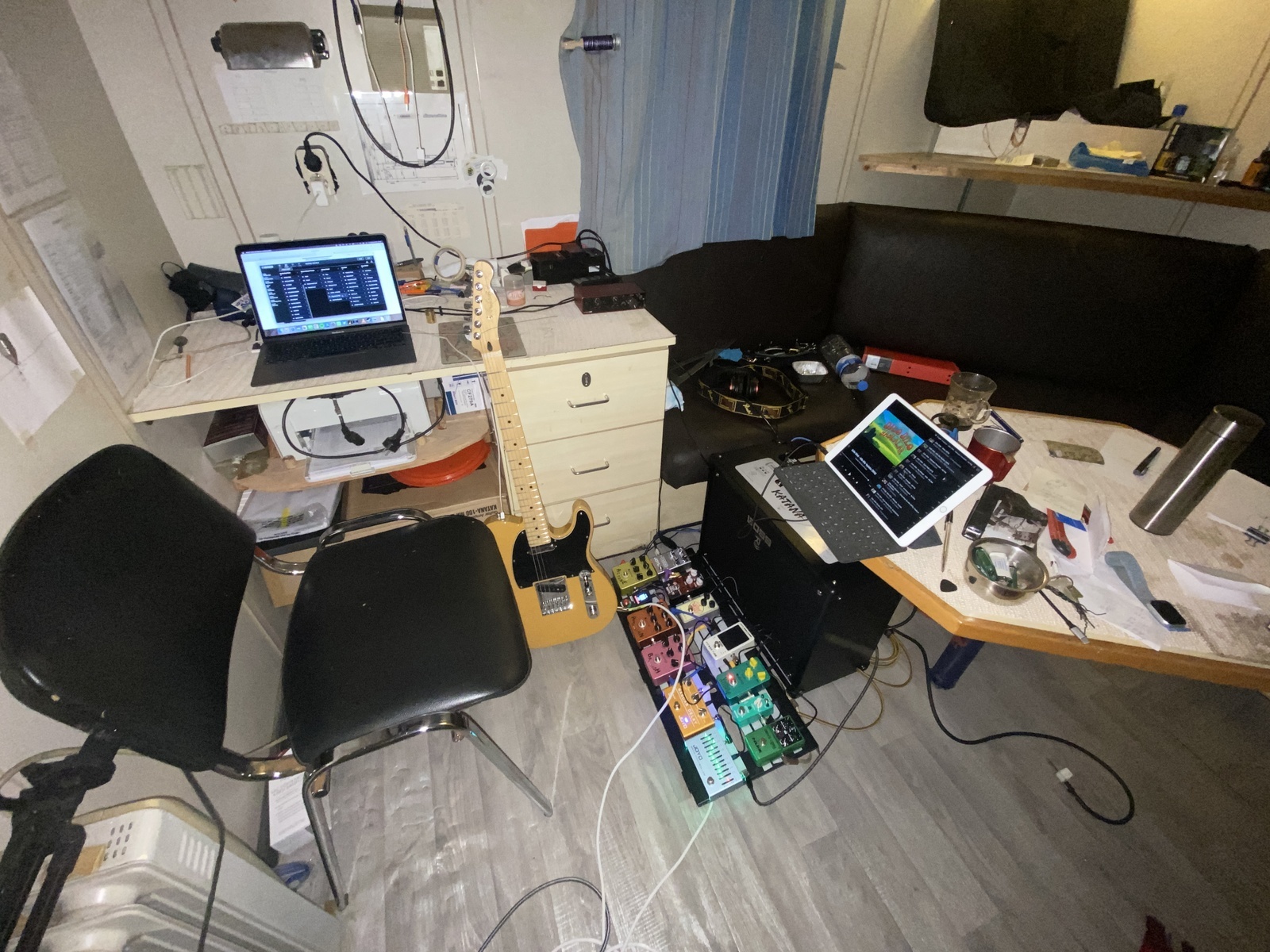 Joyo Pedalboard by ugur_kozbey featuring Fender Player Telecaster, Boss Katana-100 MKII, and Joyo "Tai Chi" Overdrive and 12 more pieces of gear
