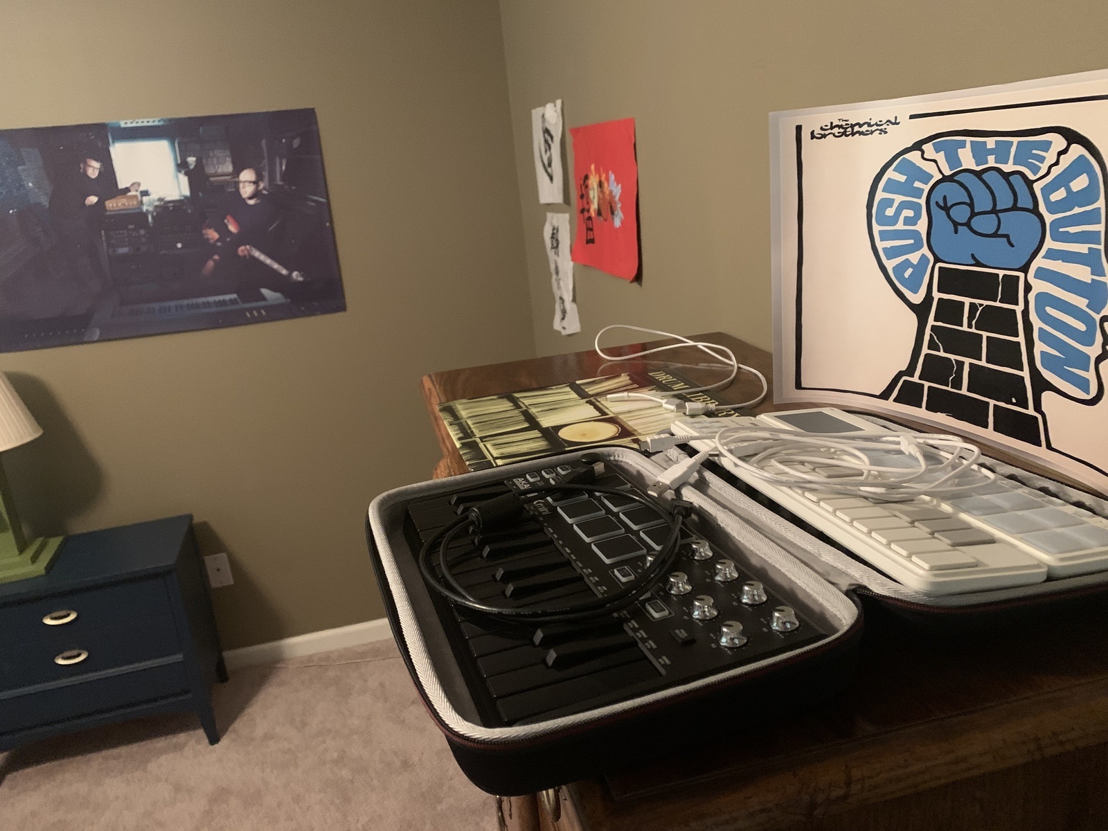 Electronic Studio Setup by jack_mildenhall featuring Korg nanoPAD 2 USB Drum Controller, Korg nanoKEY2 USB Keyboard Controller, and Akai Professional MPK Mini Mk2
