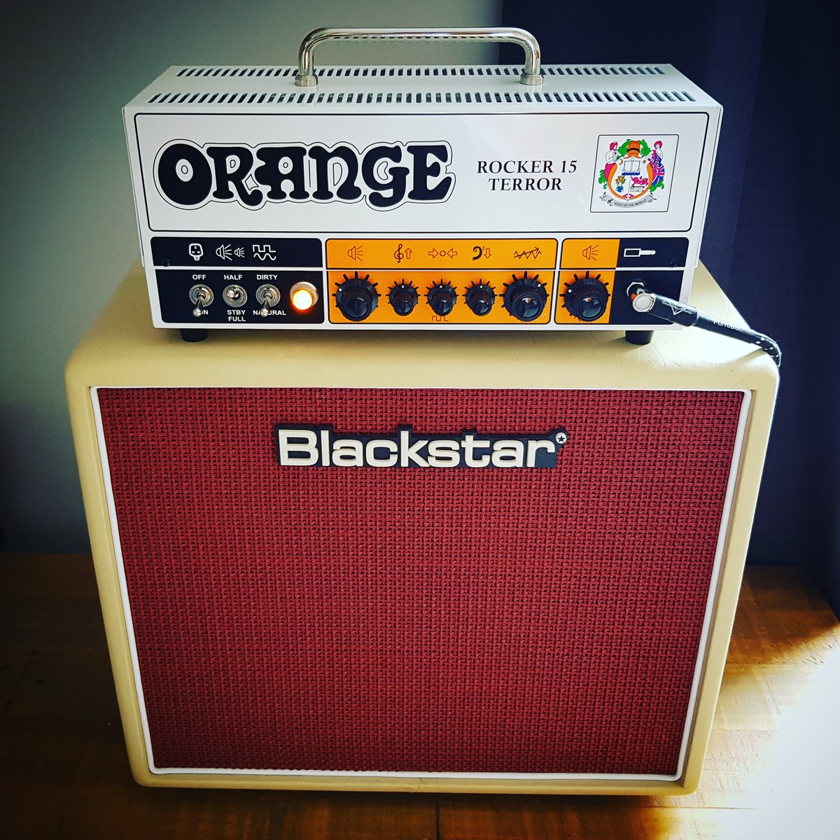 Orange Amp Rig by stevo_guitaro featuring Orange Rocker 15 Terror and Blackstar Studio 10 6L6