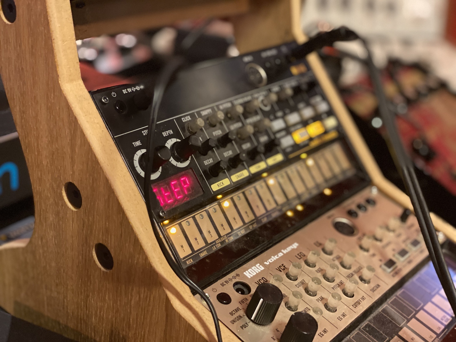 Electronic Studio Setup by rothhandlestudios featuring Korg Volca Beats