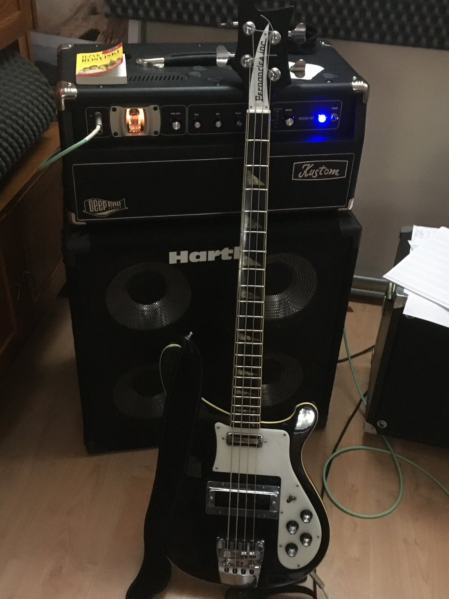 Amp Rig by shamut featuring Fernandes RB 80, Kustom DE300HD, and Hartke 410TP 300-Watt Bass Cabinet