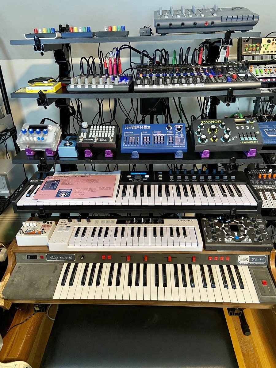 Electronic Studio Setup by mrbelm featuring ARP Solina String Ensemble