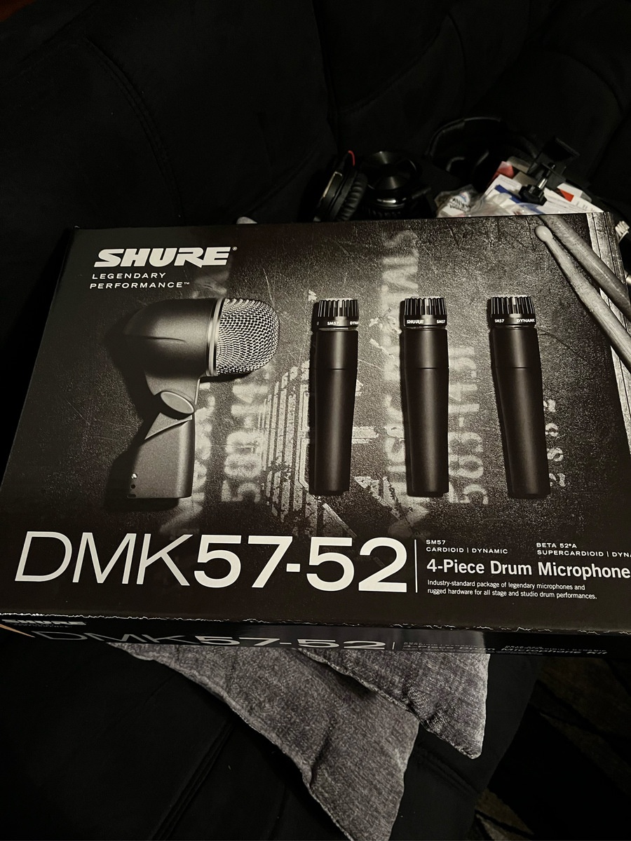 Drum Kit by djjowell featuring Shure DMK57-52 Drum Microphone Package