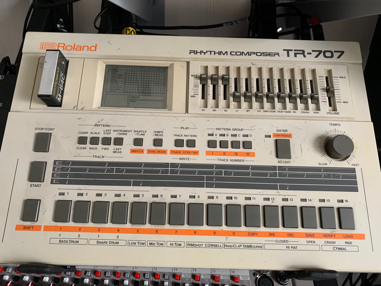 Electronic Synth Setup by yeager101 featuring Roland TR-707 Rhythm Composer