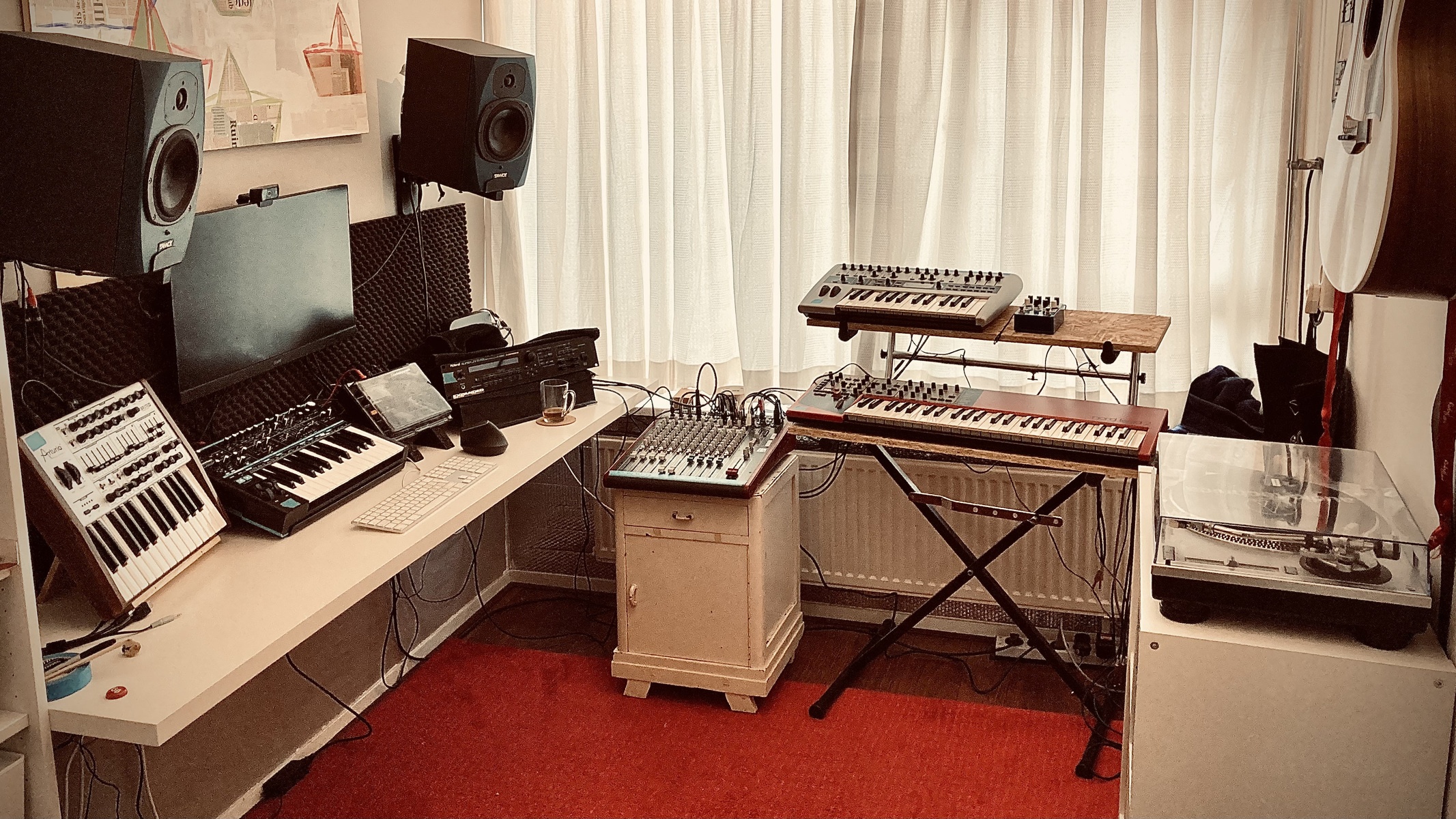 Electronic Studio Setup by groovizm featuring Elektron Digitakt, Clavia Nord Lead 2 Synthesizer, and Novation K-Station 25 and 6 more pieces of gear