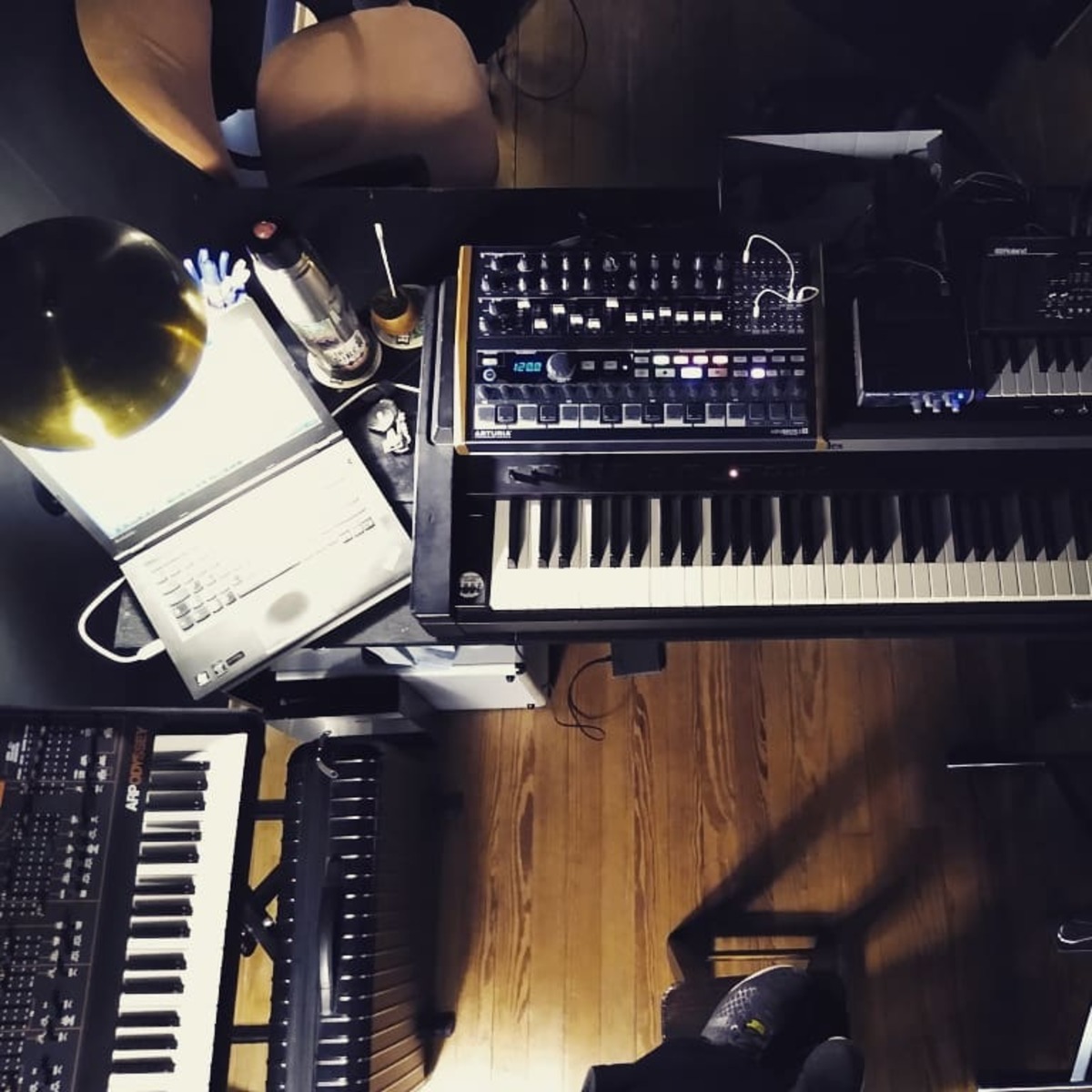 Electronic Studio Setup by matiasdapena featuring Korg ARP Odyssey, Roland Rhodes MK-60, and Arturia Minibrute 2S and 1 more piece of gear