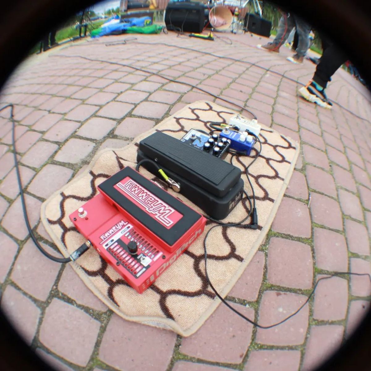 Metal Pedalboard by staesofb featuring DigiTech WH-5 Whammy V, Dunlop GCB95F Cry Baby Classic Wah Wah, and AMT Electronics Legend Amp Series II P2 and 2 more pieces of gear
