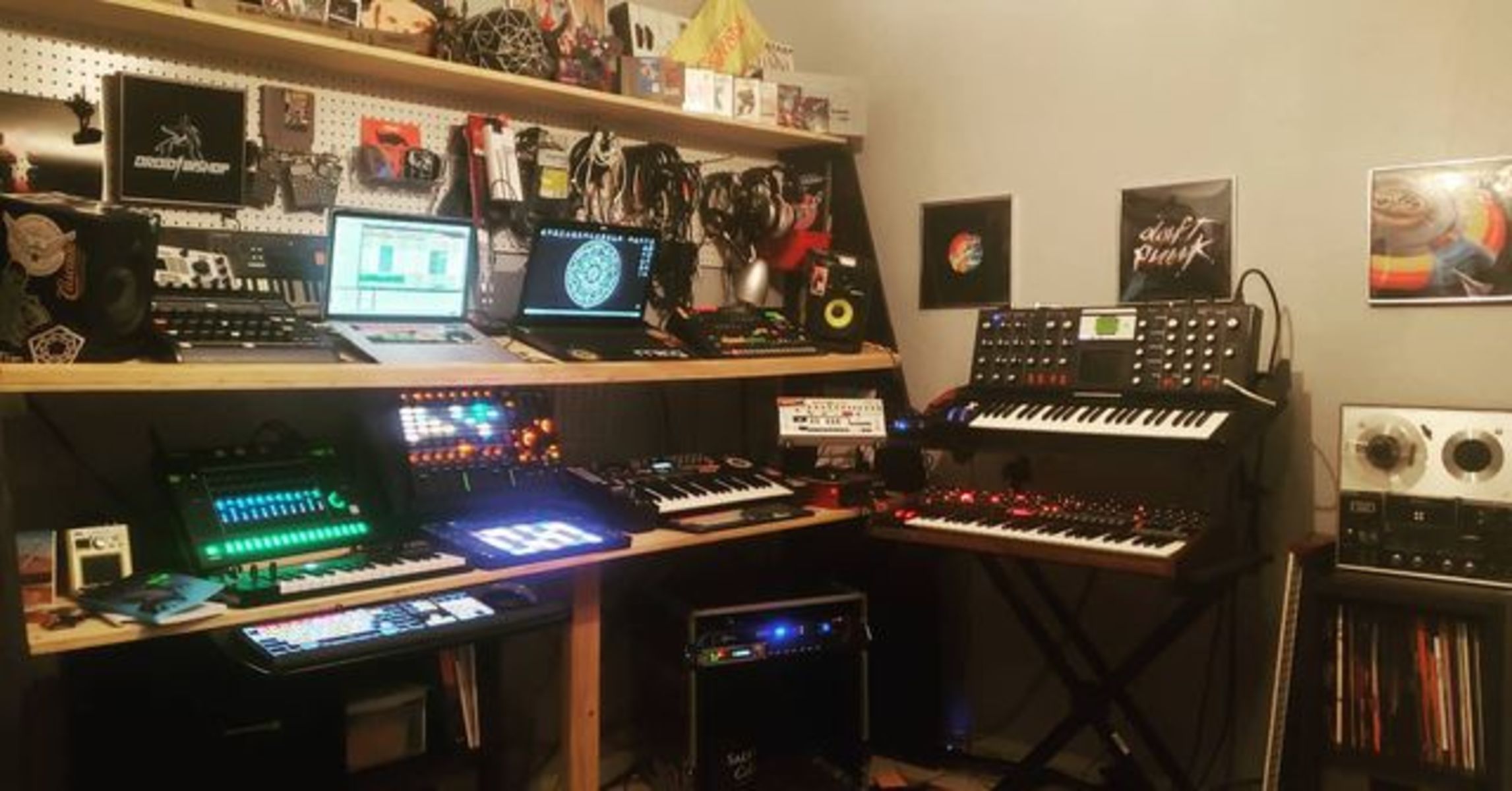 Electronic Studio Setup by marcon featuring Moog Minimoog Voyager