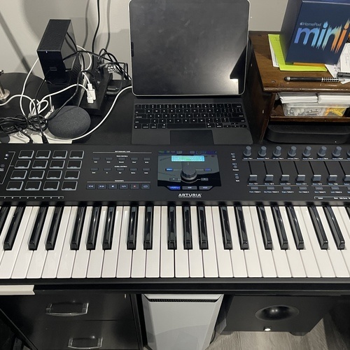 Photo of Arturia KeyLab 61 Black Edition in a studio