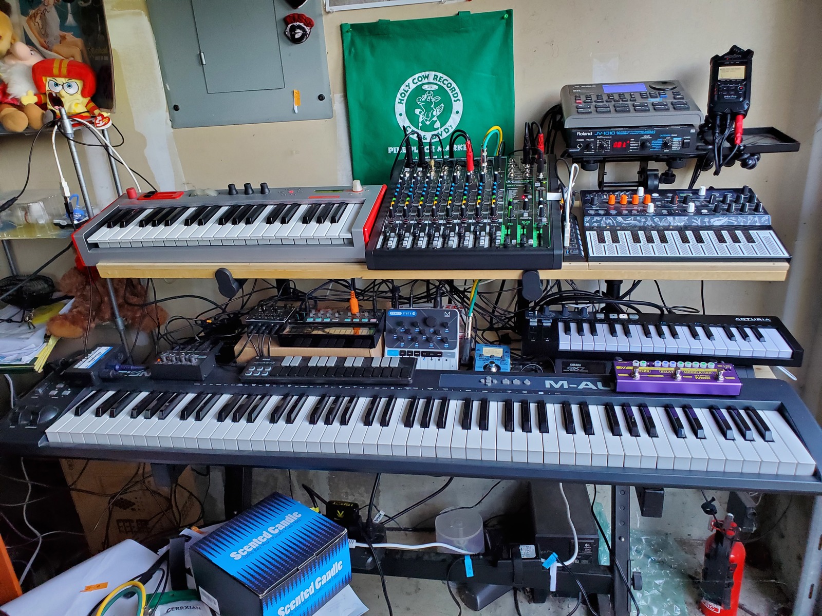 Electronic Studio Setup by deadfred featuring Alesis Micron Synthesizer, Mackie ProFX12 v3, and Modal Electronics CRAFTsynth 2.0 and 14 more pieces of gear