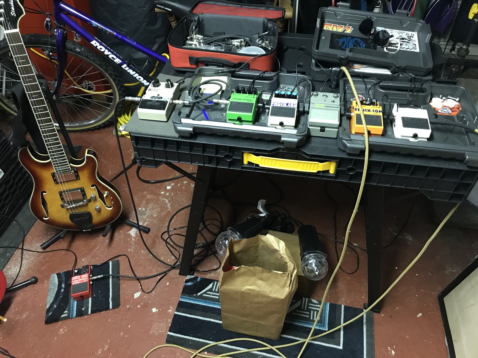 Boss Pedalboard by adrianjude featuring Boss RC-1 Loop Station, Boss PH-3 Phase Shifter, and Boss DD-3 Digital Delay and 4 more pieces of gear