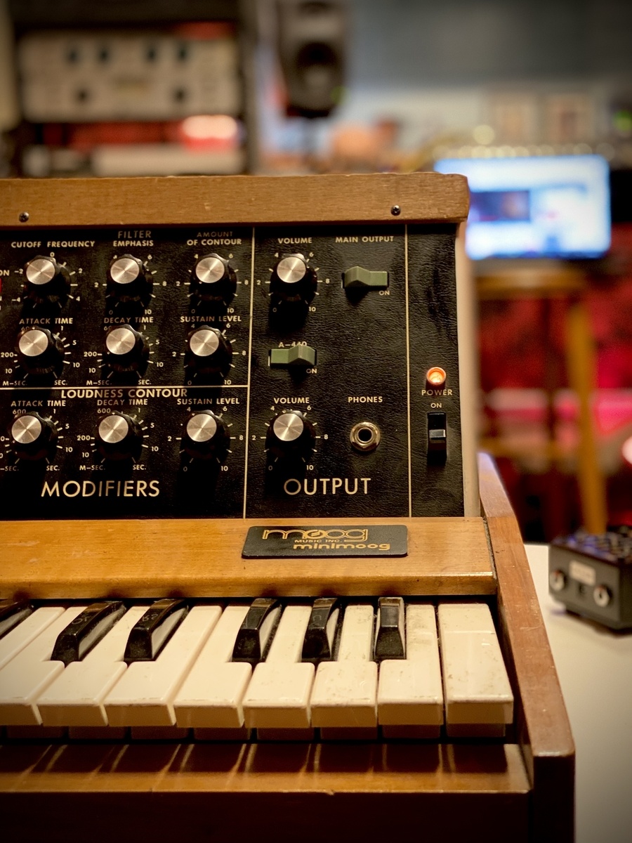 Electronic Studio Setup by rothhandlestudios featuring Moog Minimoog Model D
