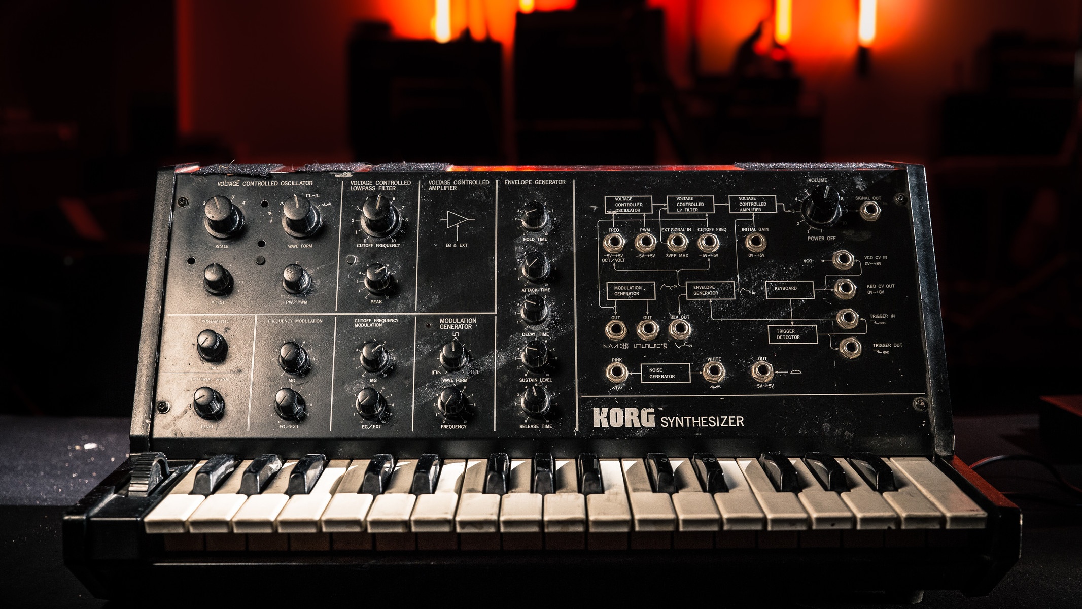 Electronic Studio Setup by rothhandlestudios featuring Korg MS-10