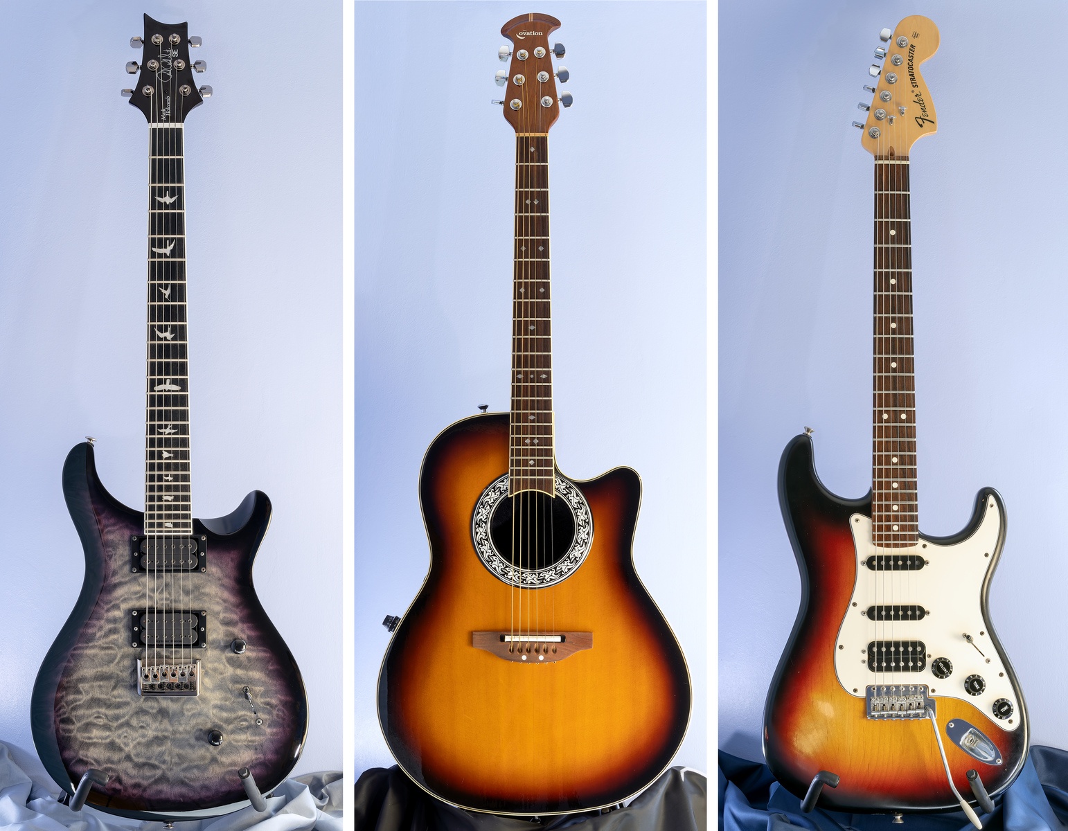 Fender Music Gear Setup by andy_bejnariu featuring Fender Stratocaster Highway One HSS and PRS SE Mark Holcomb