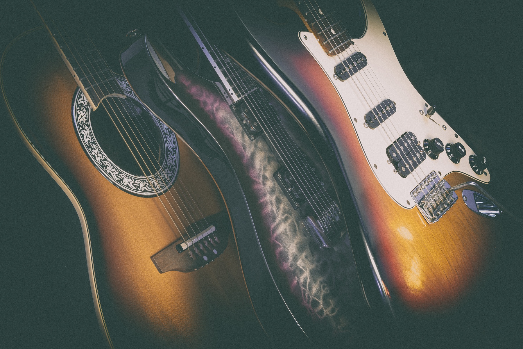 Fender Music Gear Setup by andy_bejnariu featuring Fender Stratocaster Highway One HSS and PRS SE Mark Holcomb