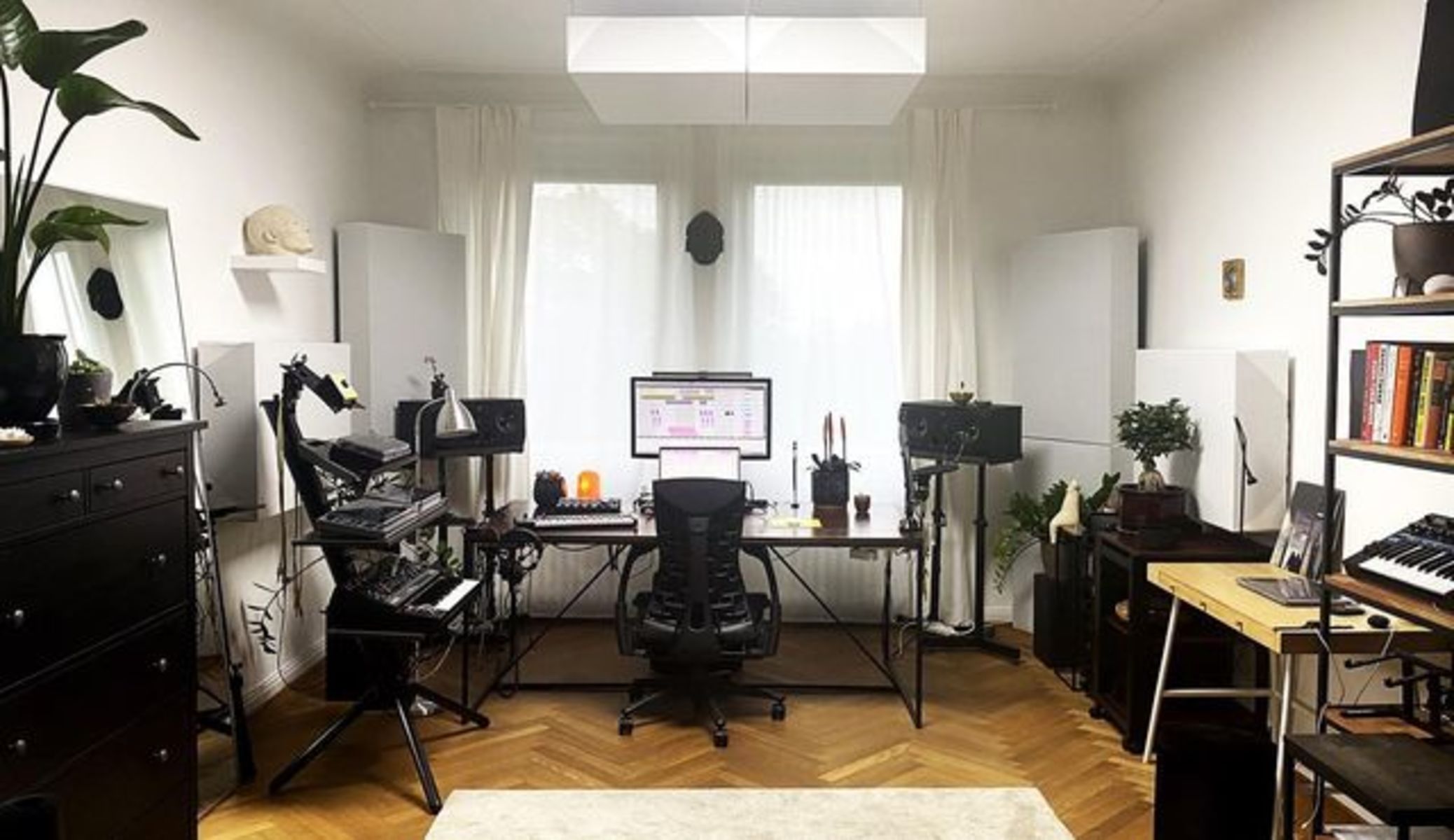 Electronic Synth Setup by theallegoristmusic featuring ADAM Audio A77X, Elektron Analog Rytm MKII, and Elektron Analog Four MKII and 5 more pieces of gear