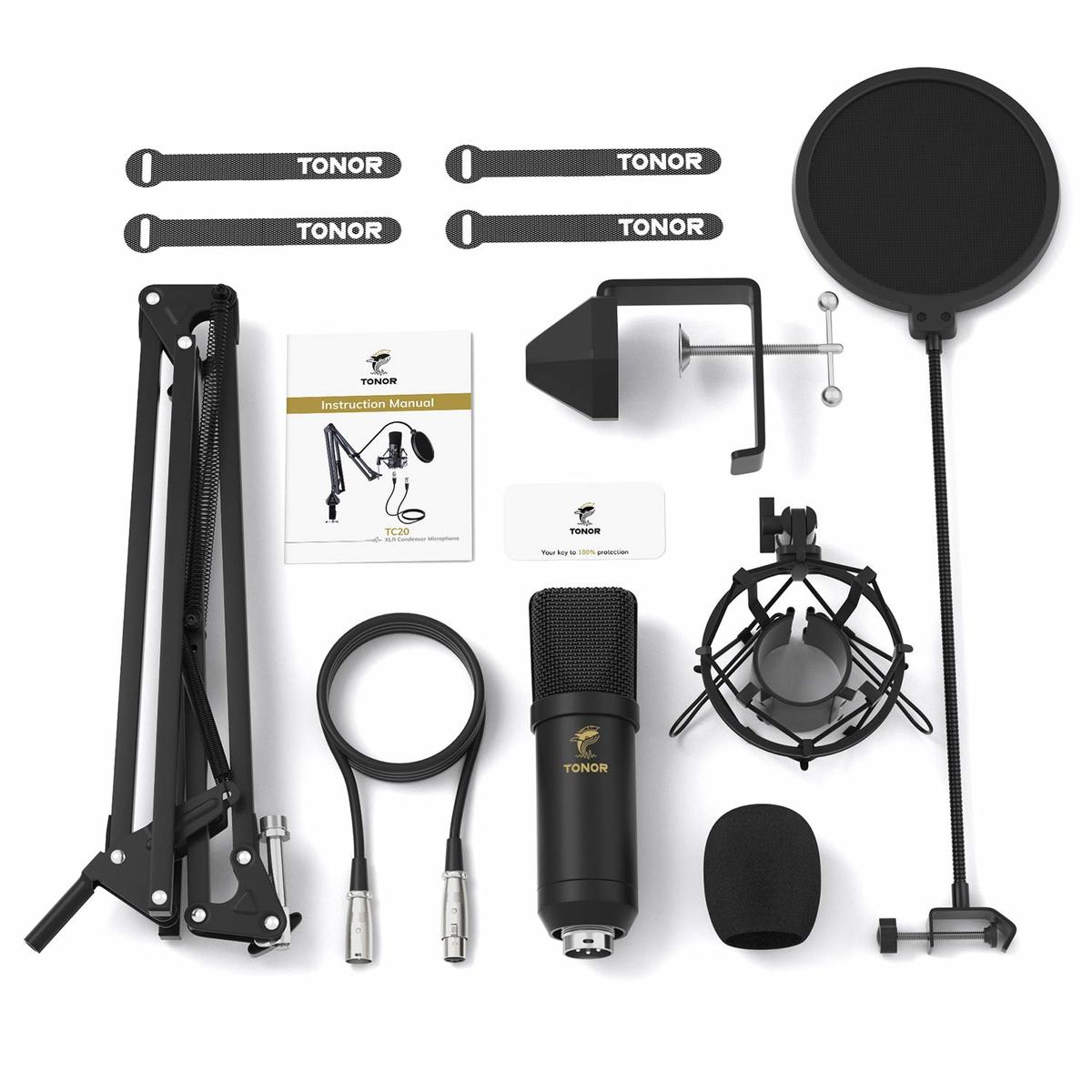 Studio Setup by itamar_tsabari featuring Tonor TC-20 Condenser and Tonor Adjustable Microphone table arm stand