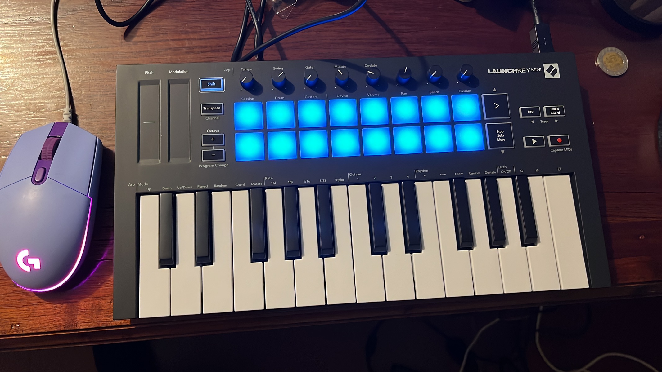 Studio Setup by frankieee featuring Novation Launchkey Mini MK3