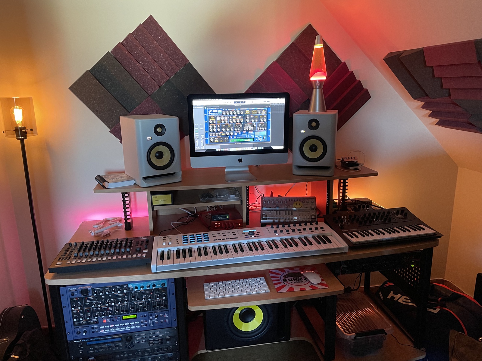 Electronic Studio Setup by gstoelen featuring Roland JP-8080 Synthesizer Module, Roland AIRA TR-8S, and Arturia KeyLab 61 MKII and 11 more pieces of gear