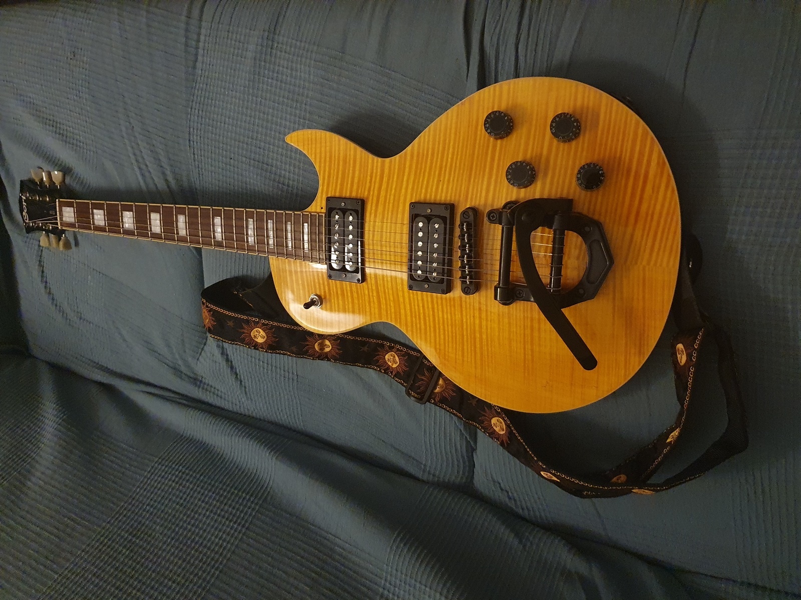 Music Gear Setup by thcraymer featuring Cort TS250, Vibramate V500B Adapter Kit for Bigsby B500, and Tonerider AC2N-ZA Alnico II Classic Vintage Neck Humbucker