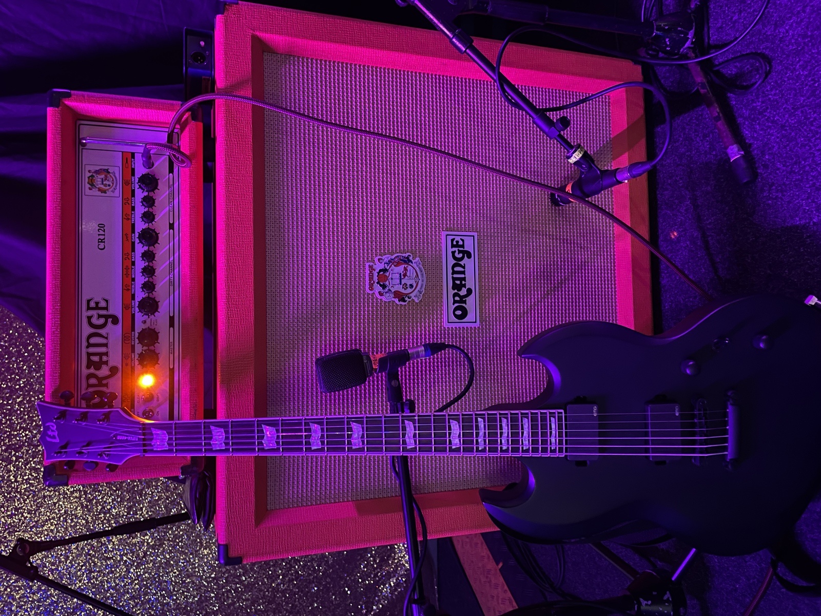 Metal Live Rig by brotheman003 featuring LTD ESP Viper-400 Baritone, Orange CR120, and Orange PPC412 Guitar Speaker Cabinet