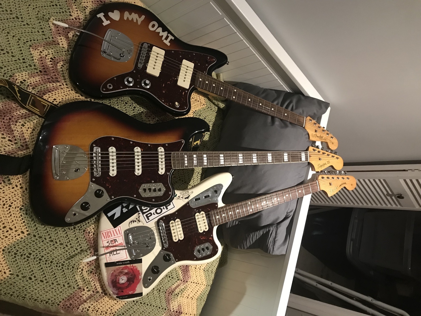 Fender Music Gear Setup by pelagius42 featuring Squier Bass VI Classic Vibe, Fender Classic Player Jaguar Special HH, and Fender Classic Player Jazzmaster Special Electric Guitar