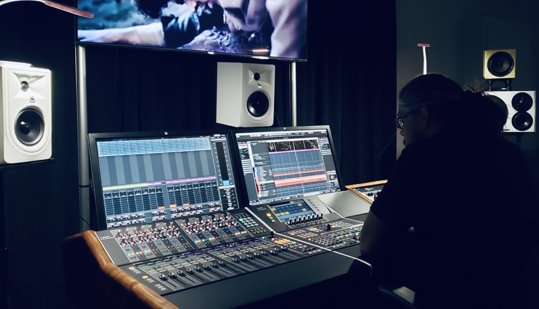Electronic Studio Setup by viotones featuring Yamaha Nuage, Dynaudio LYD 48, and Avantone Active MixCube and 1 more piece of gear