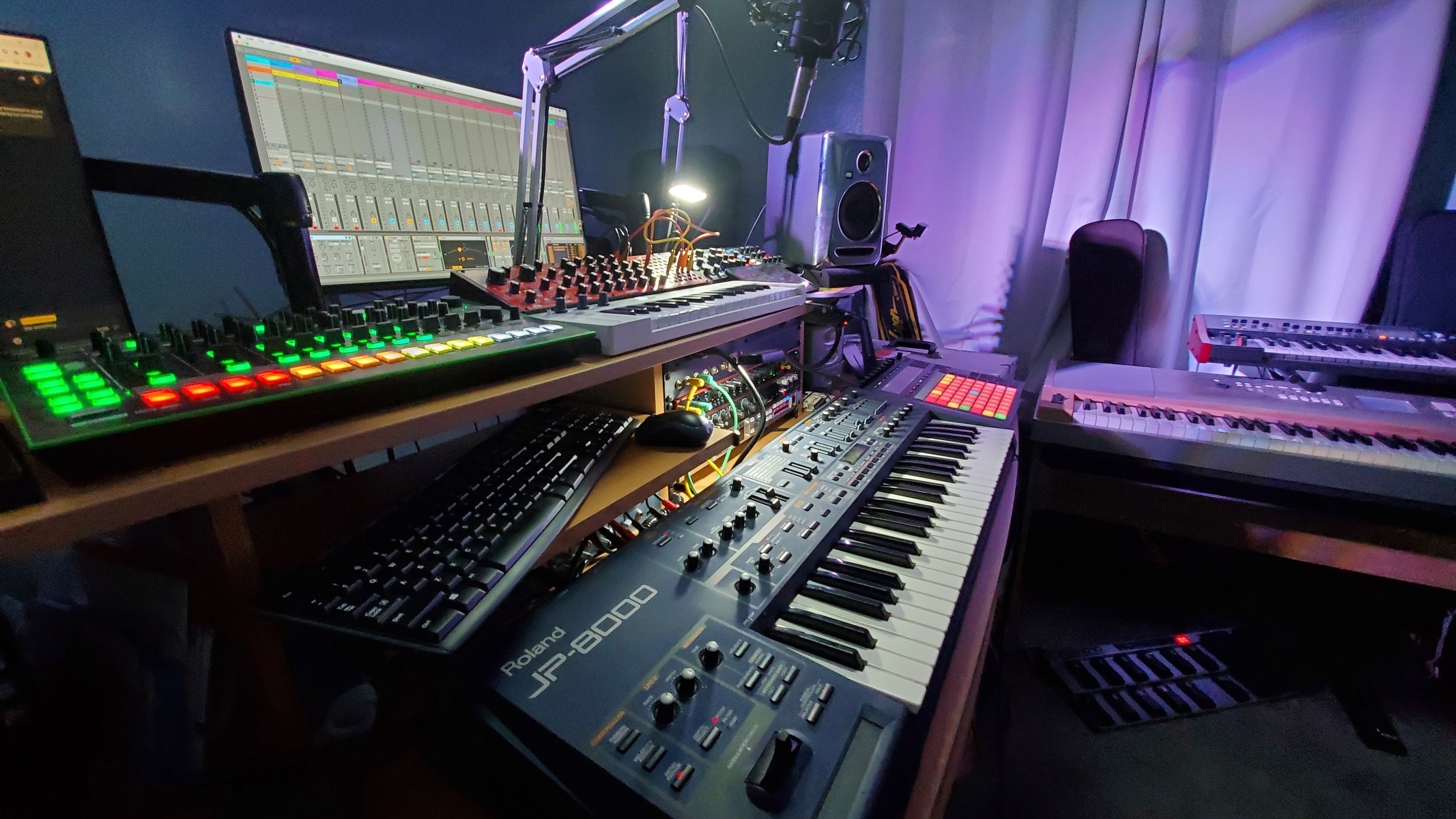 Electronic Studio Setup by 302_dave featuring Ableton Live, Roland AIRA TR-8, and Behringer Neutron and 12 more pieces of gear