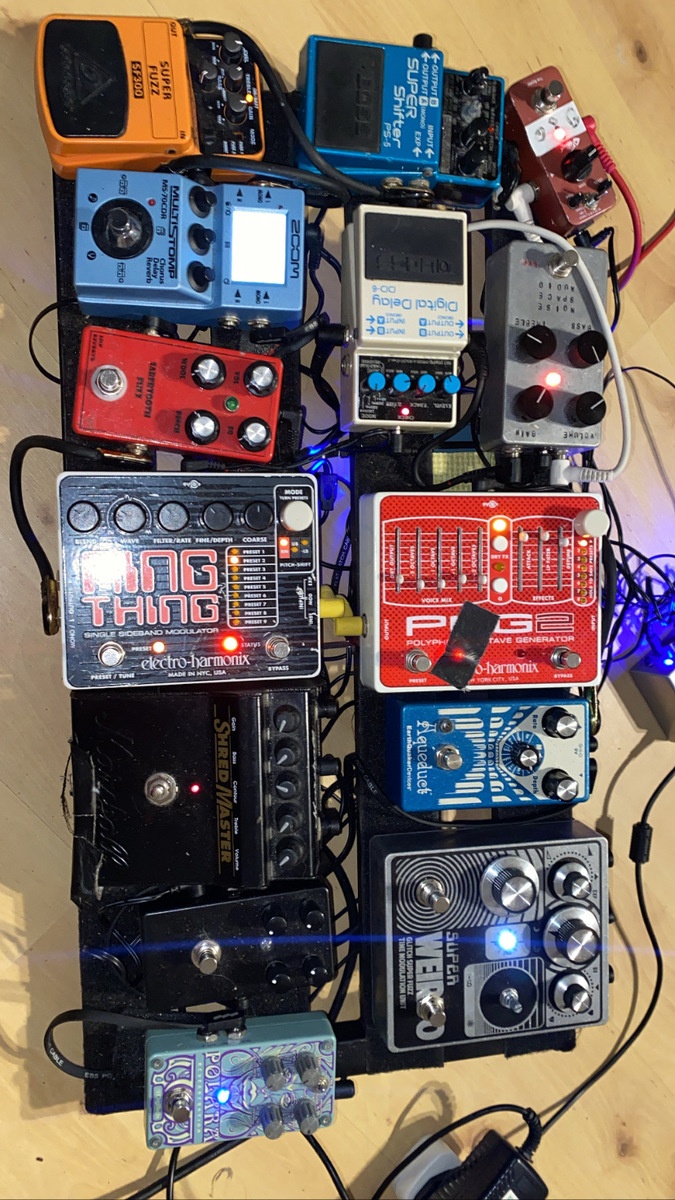 JPTR FX Pedalboard by ocl featuring JPTR FX Super Weirdo and EarthQuaker Devices Aqueduct
