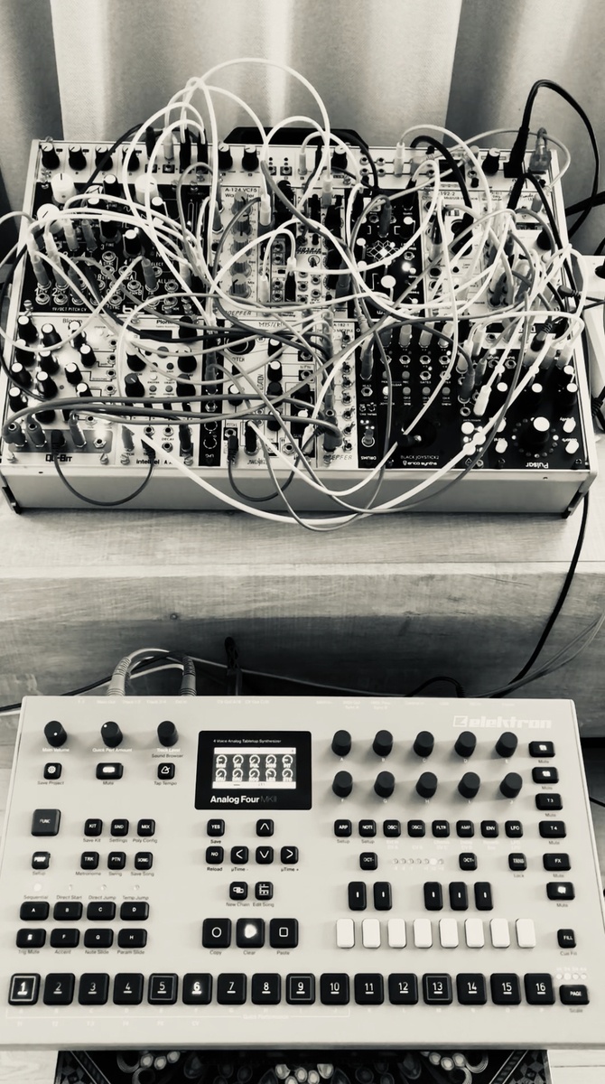 Live Rig by kafkaforpresident featuring Elektron Analog Four MKII
