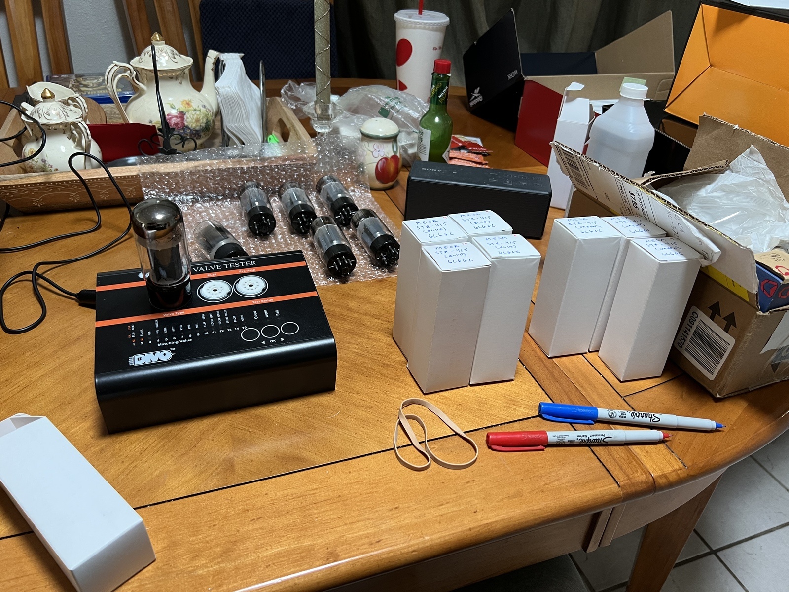Studio Setup by artbarsnstripes featuring Orange Amplifiers VT1000 Valve Tester