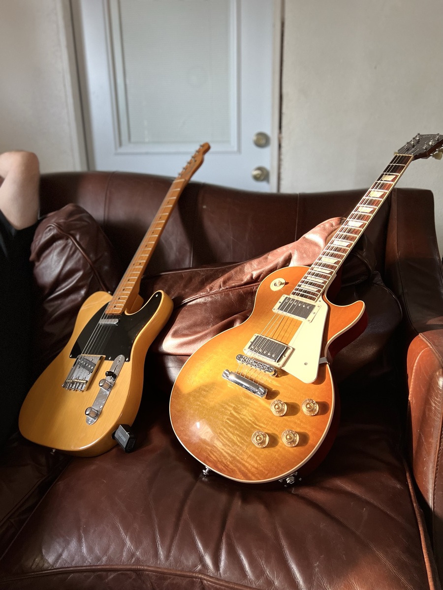 Metal Live Rig by artbarsnstripes featuring Gibson Les Paul Traditional Electric Guitar and Fender American Vintage '52 Telecaster Reissue