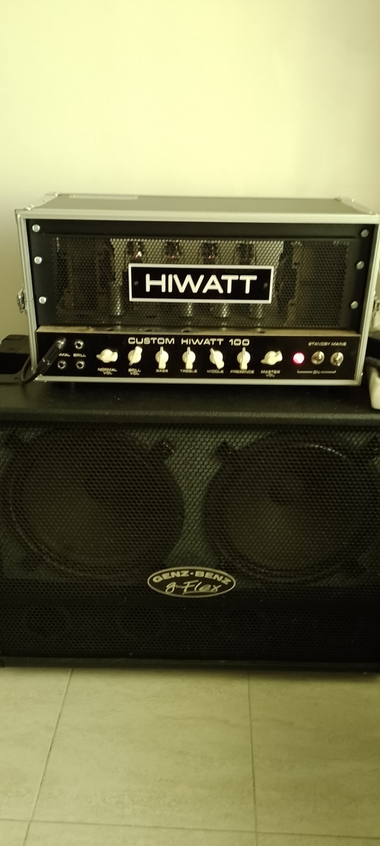 Hiwatt Studio Setup by mr_d_official featuring Hiwatt DR103 Custom 100 and Genz Benz G-Flex 2x12 Cabinet