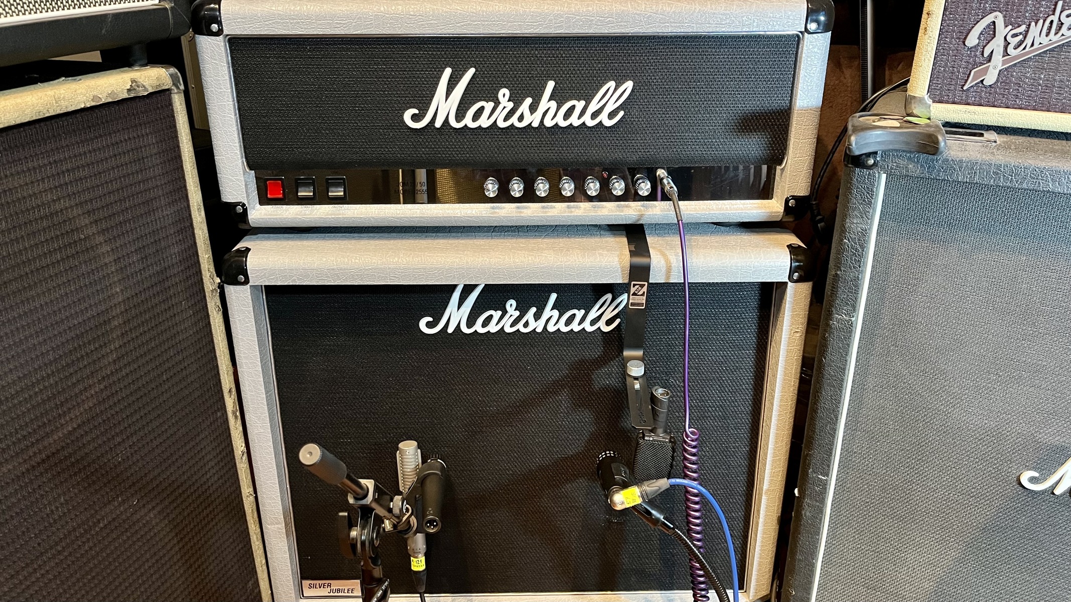 Metal Music Gear Setup by peterglavanov featuring Marshall 2555X Silver Jubilee Reissue