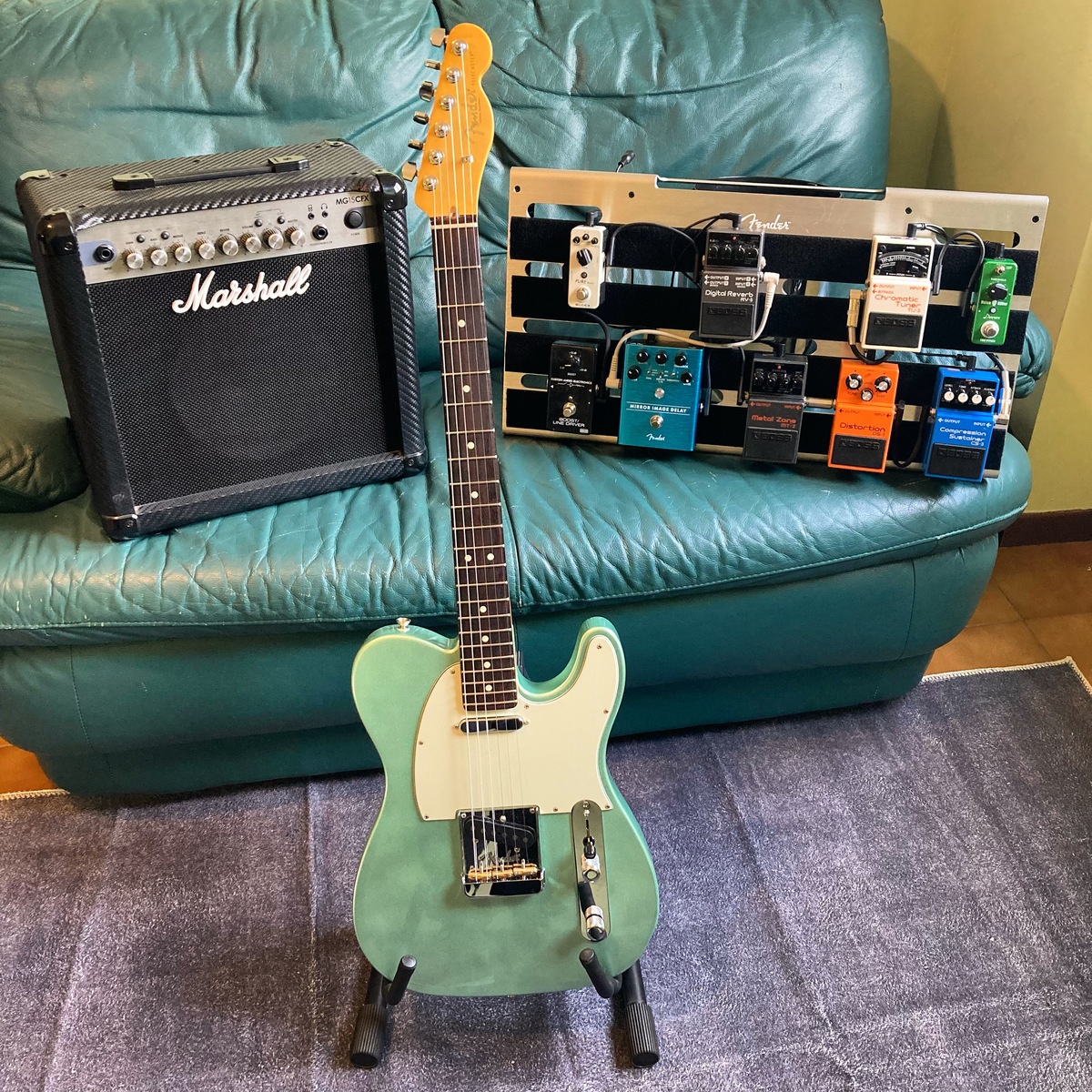 Pedalboard by radagast420 featuring Fender American Professional II Telecaster