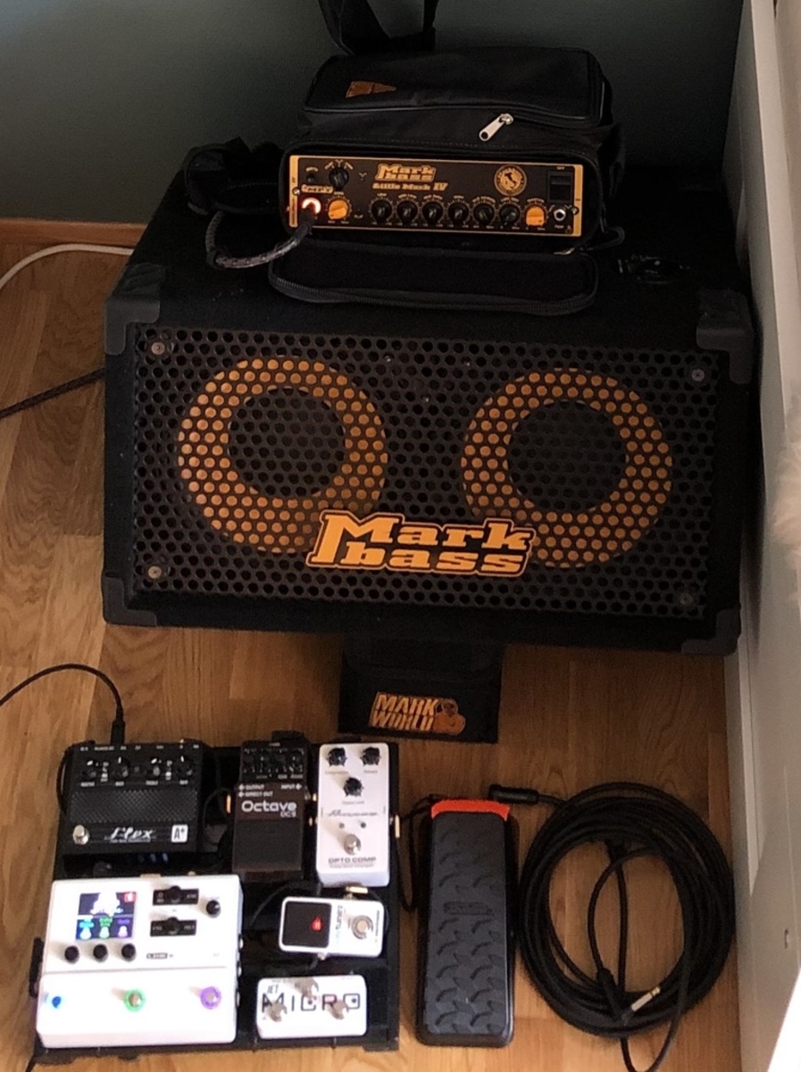 Metal Pedalboard by lotzi featuring Markbass Little Mark IV 500W, Markbass Traveler 102p, and Shift Line A+ Flex and 8 more pieces of gear