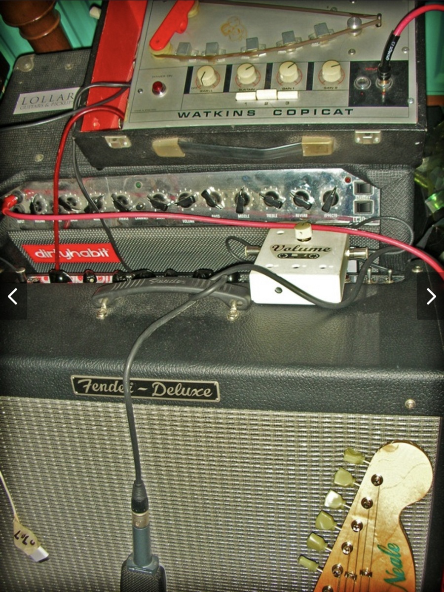 Electronic Studio Setup by neale_scott featuring Fender Hot Rod Deluxe Original 40watt 1x12, Laney LC30-II TUBE COMBO 30w Class A, and WEM Watkins Copicat and 1 more piece of gear