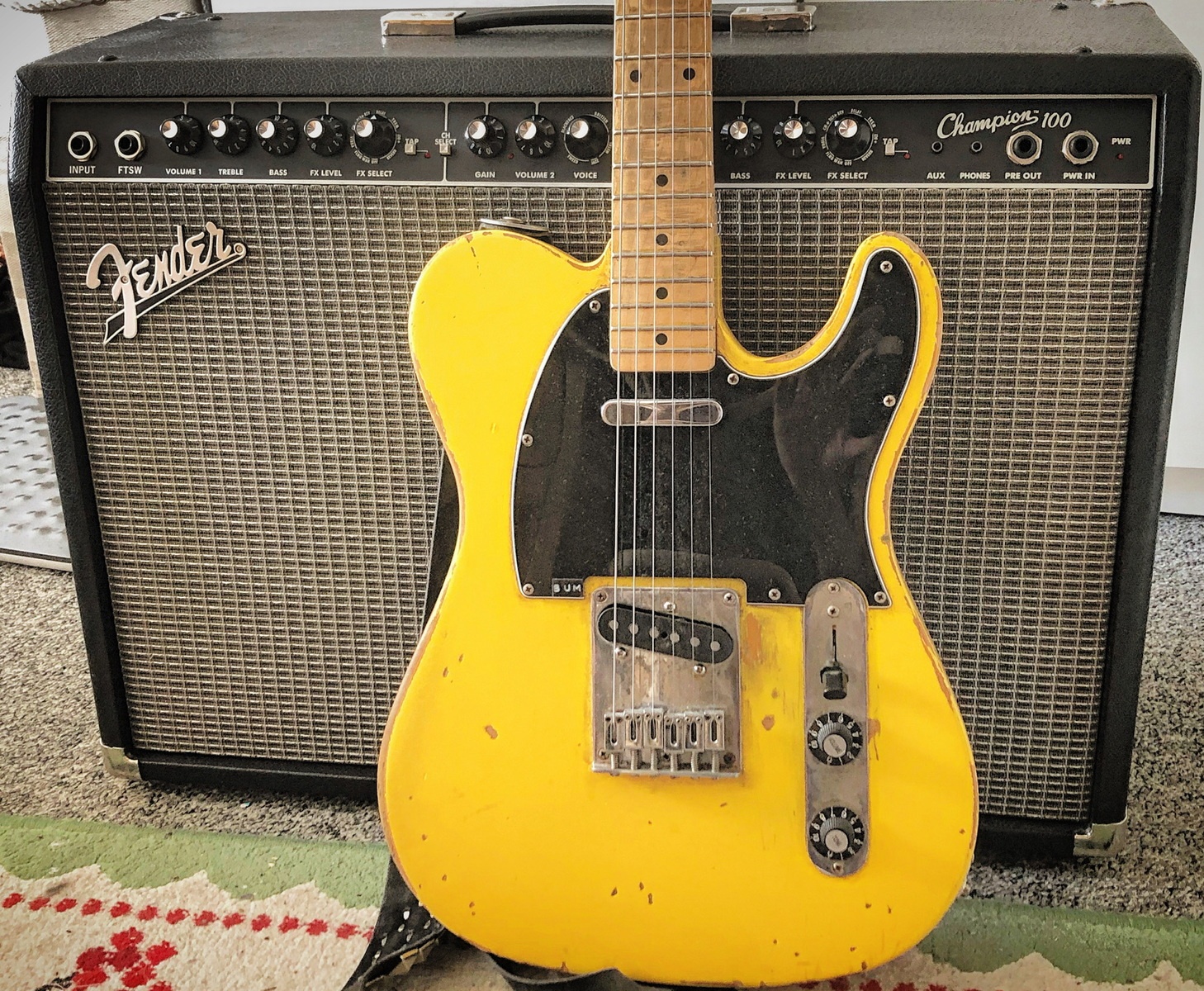 Country Amp Rig by baranicus featuring Fender Champion 100, Squier Affinity Series Telecaster, and Fender Telecaster TexMex Pickup Set