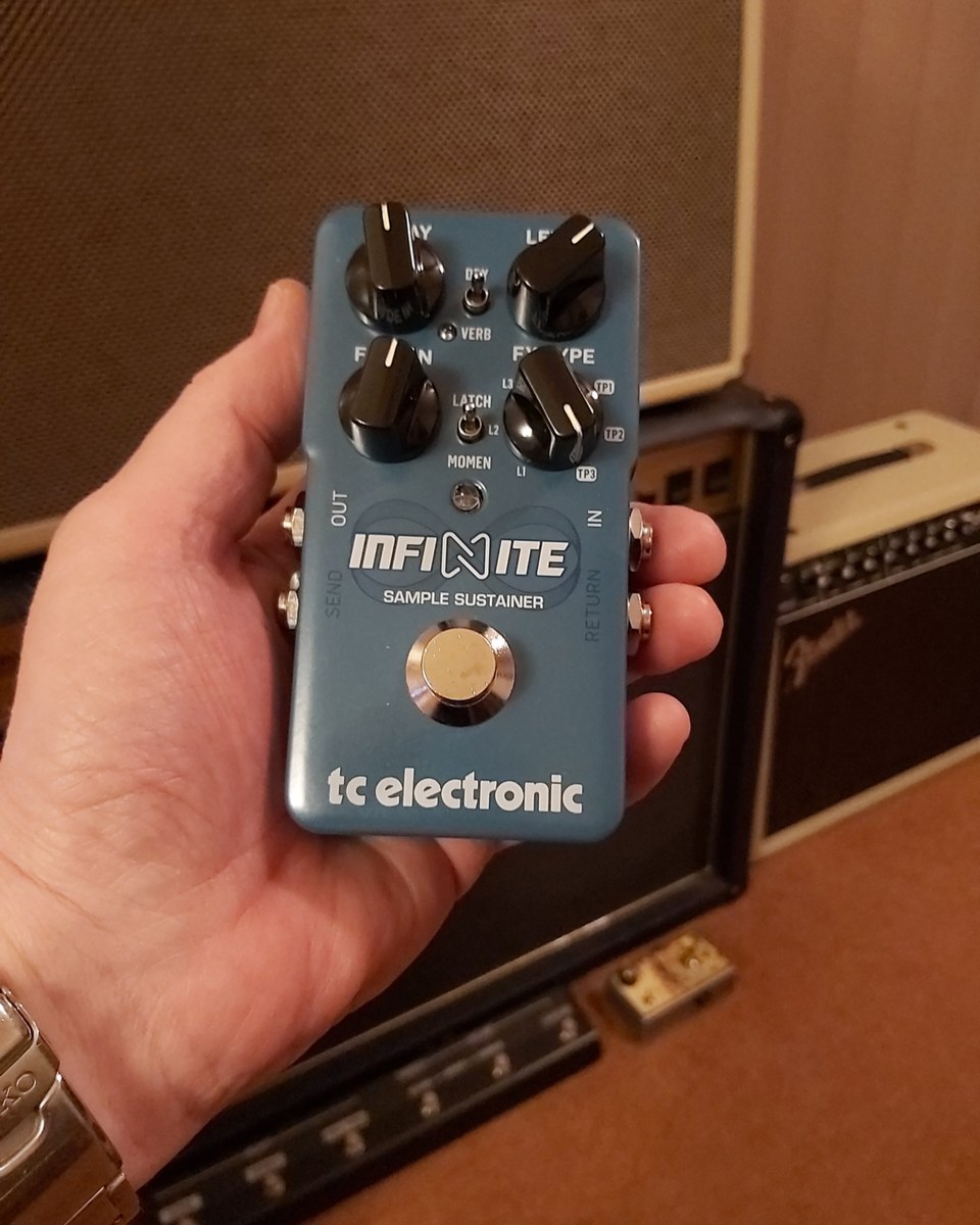 Pedalboard by lloydys featuring TC Electronic Infinite Sample Sustainer Pedal