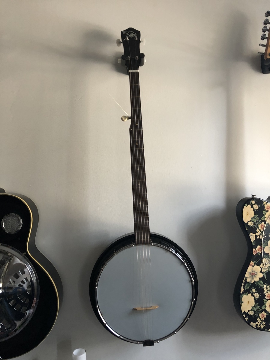 Music Gear Setup by melkingwrites featuring Regal Bakelite Banjo
