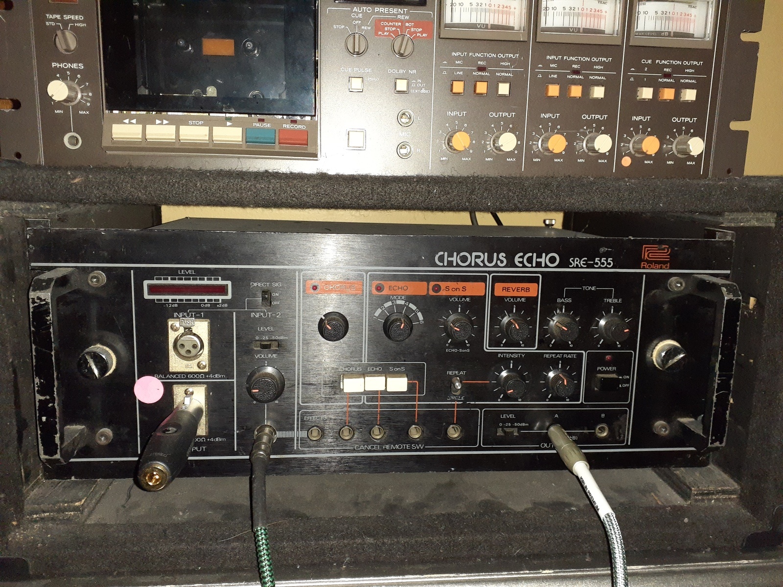 Electronic Studio Setup by jimmarchi1 featuring Roland Chorus Echo SRE-555
